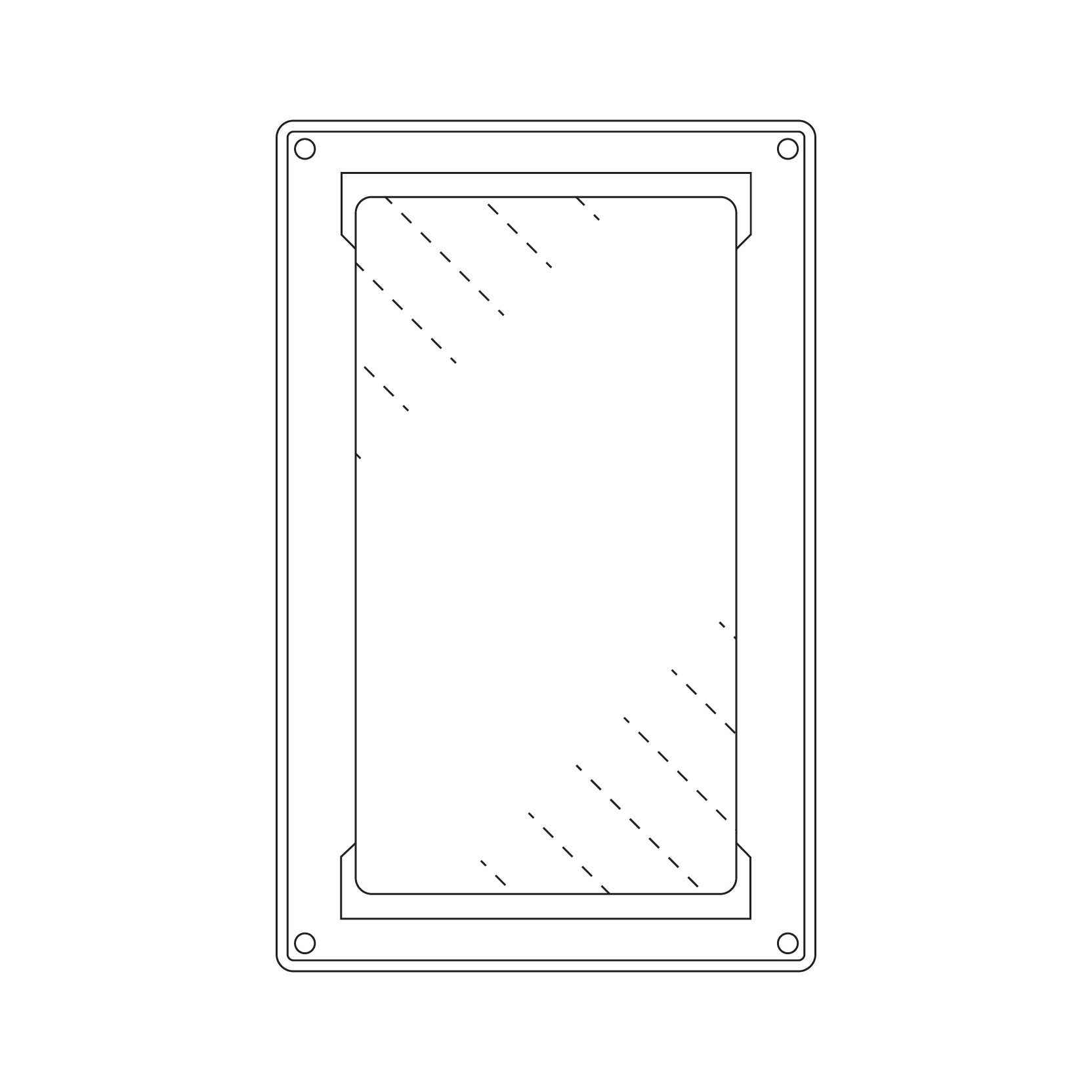 Card Fossil Replacement Back Assembly for Booster Cases – includes 99.7% UV Plexiglas®, N52 magnets and TPU gasket