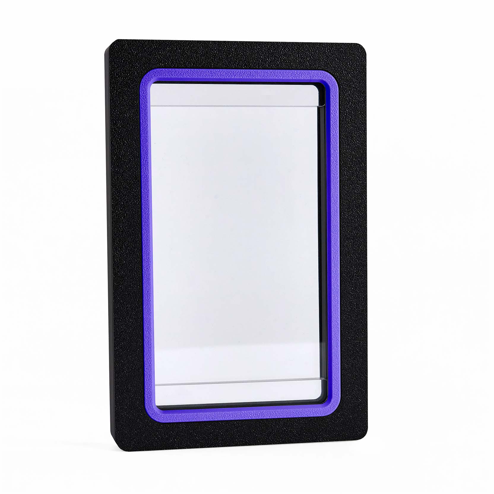 Card Fossil Standard Booster Case Dark Mode – purple accent, UV-resistant acrylic display for Pokémon booster packs with N52 magnets